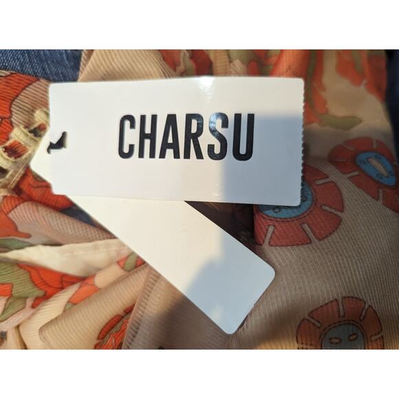 STYLEWE Mini Tunic Dress - Orange Print Size Medium New With Tags - Picture 7 of 9